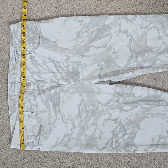 Skinnygirl White and Gray Patterned Marbled Christina Marie Skinny Jeans Size 14 - Picture 4 of 13